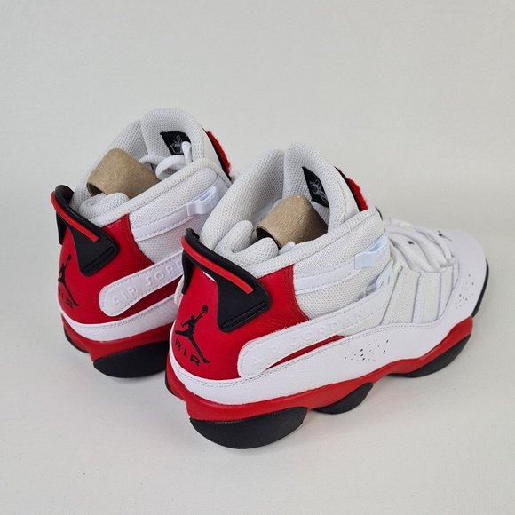 Nike Air Jordan 6 Rings Men Shoes Basketball White Leather - Picture 7 of 13